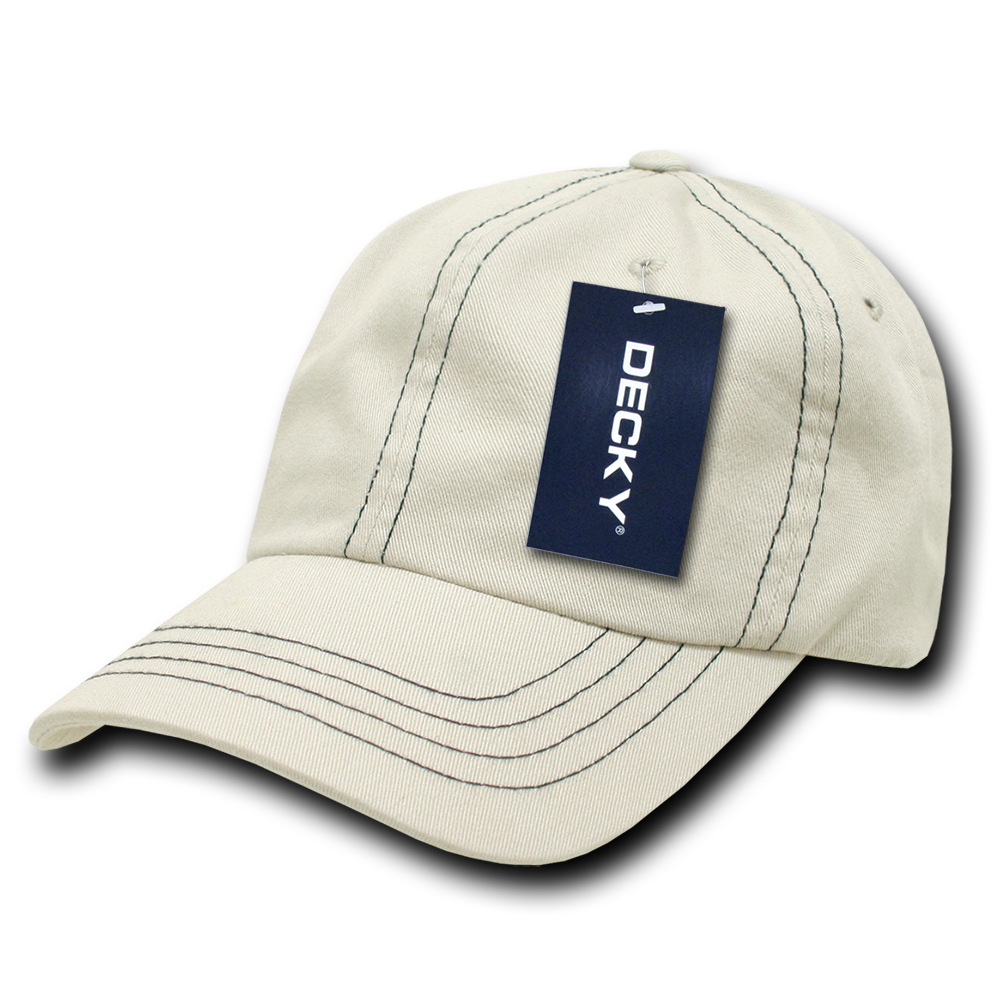 6 Panel Low Profile Relaxed Contra-Stitch Dad Hat