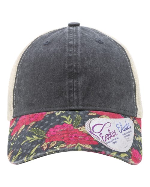 Women's Printed Bill with Mesh Back Cap