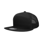 7 Panel High Profile Structured Cotton Blend Trucker