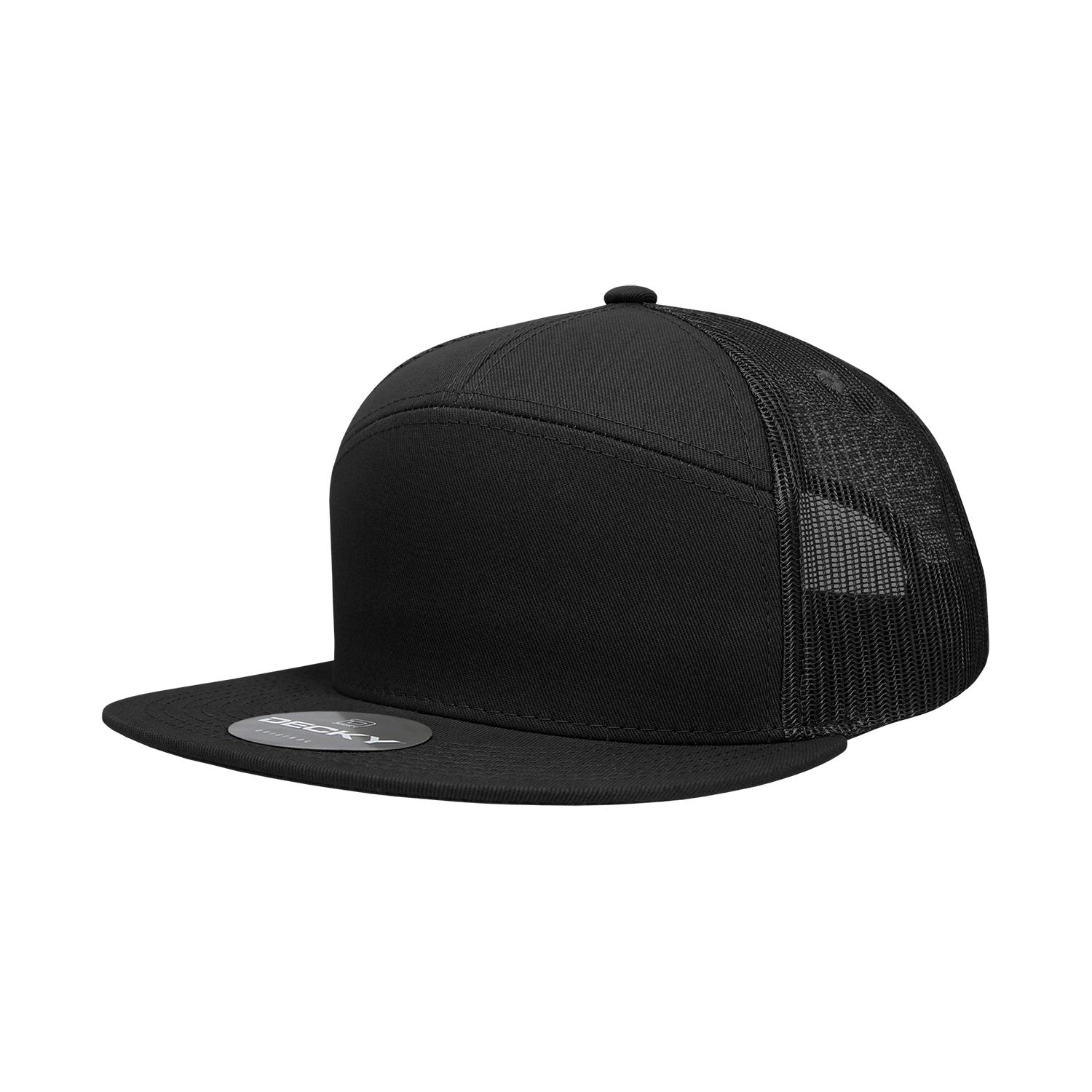 7 Panel High Profile Structured Cotton Blend Trucker