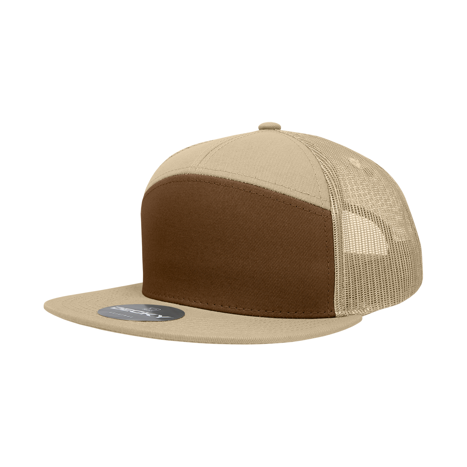 7 Panel High Profile Structured Cotton Blend Trucker