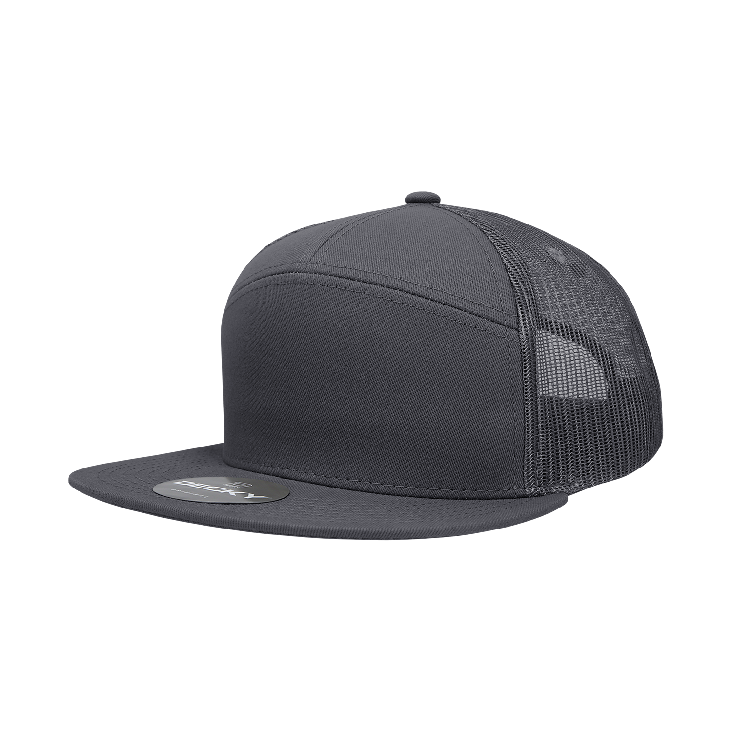 7 Panel High Profile Structured Cotton Blend Trucker