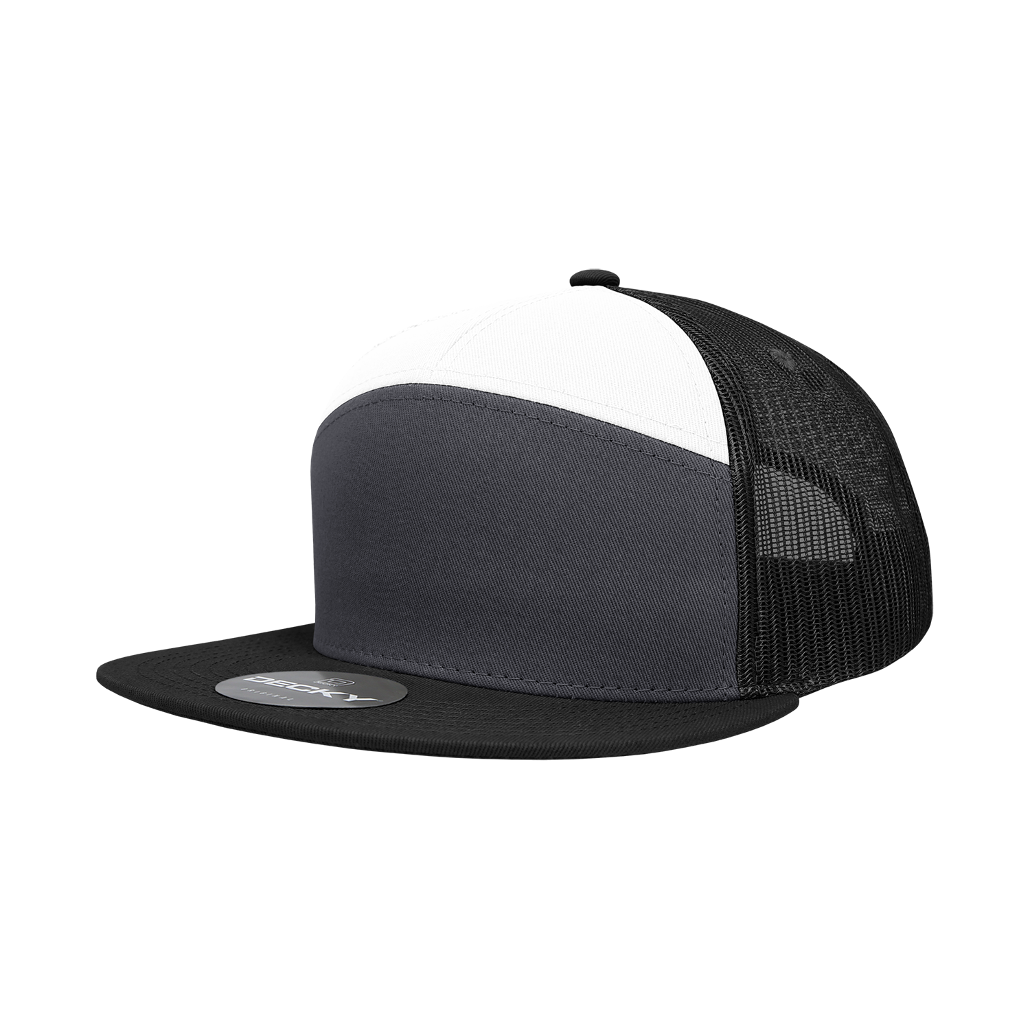 7 Panel High Profile Structured Cotton Blend Trucker