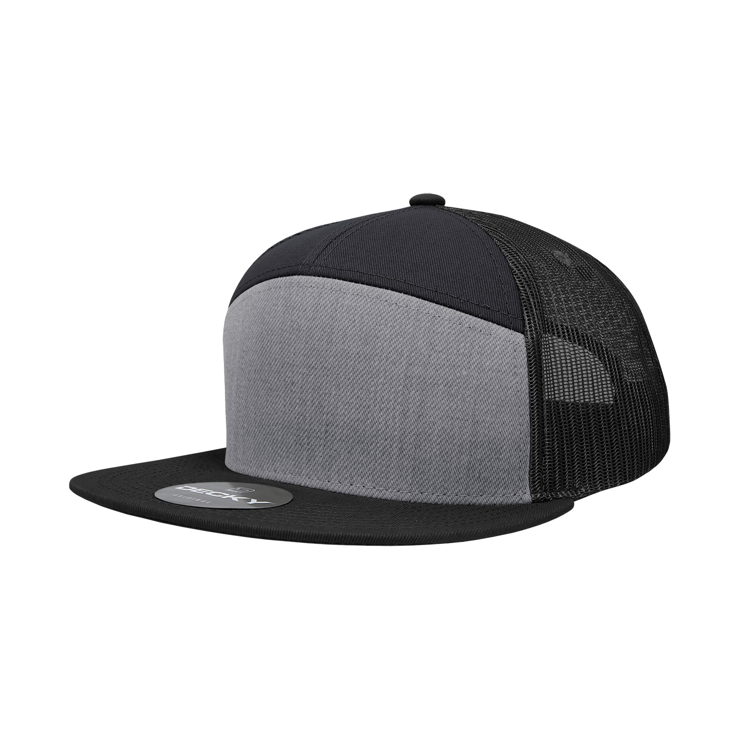 7 Panel High Profile Structured Cotton Blend Trucker