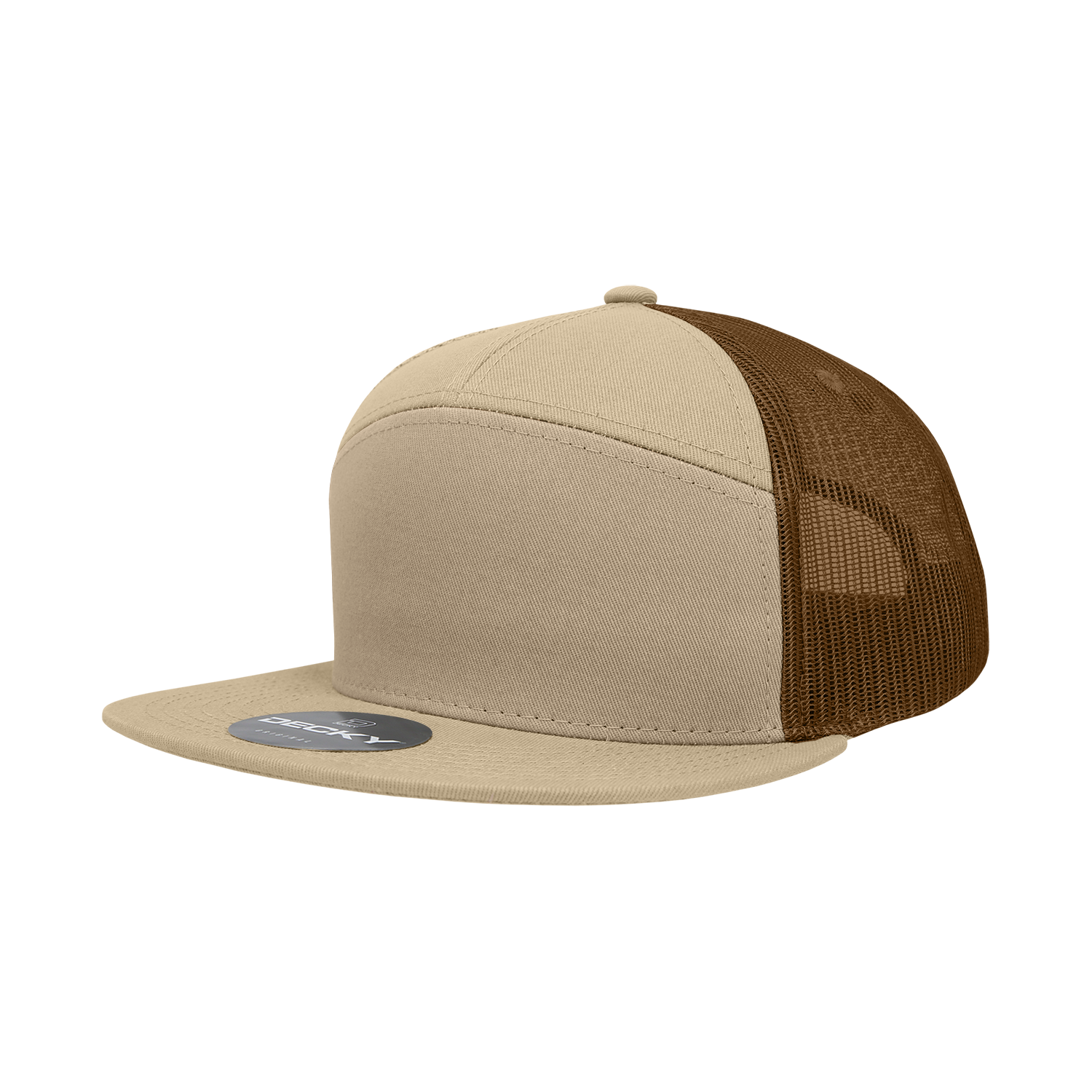 7 Panel High Profile Structured Cotton Blend Trucker