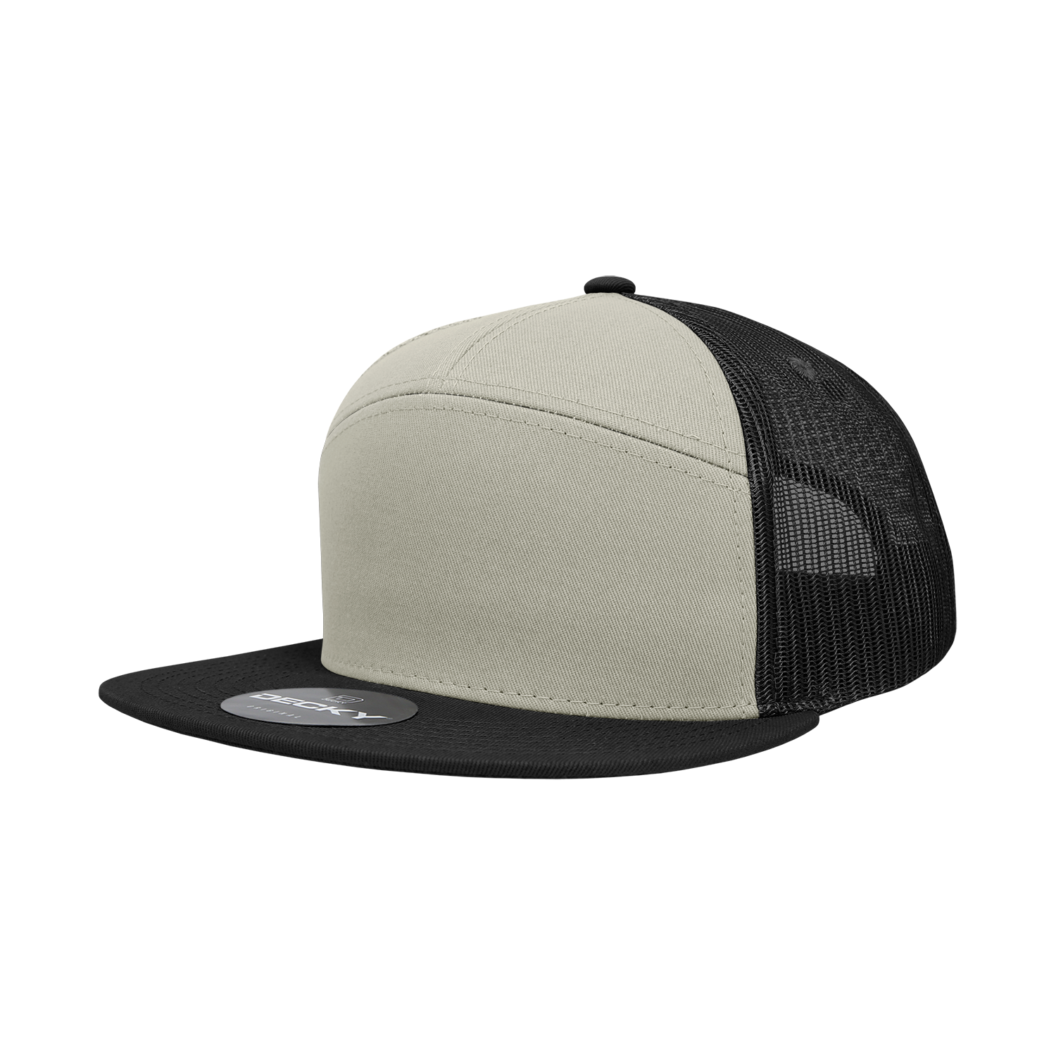 7 Panel High Profile Structured Cotton Blend Trucker