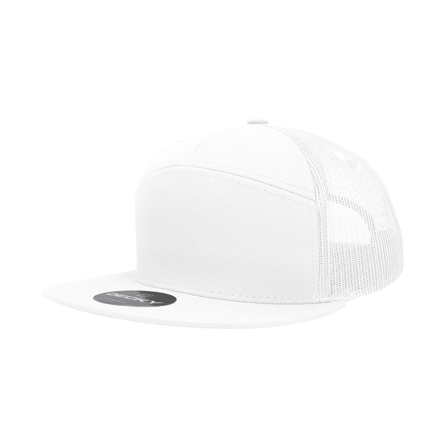 7 Panel High Profile Structured Cotton Blend Trucker