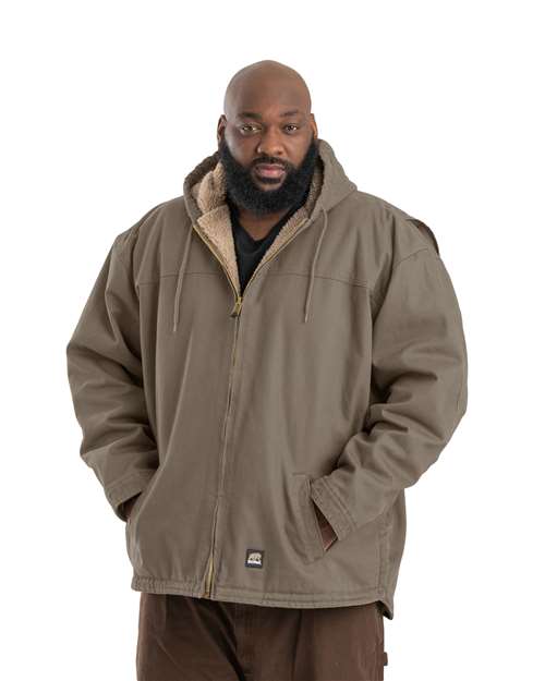 Men's Heartland Washed Duck Hooded Work Coat