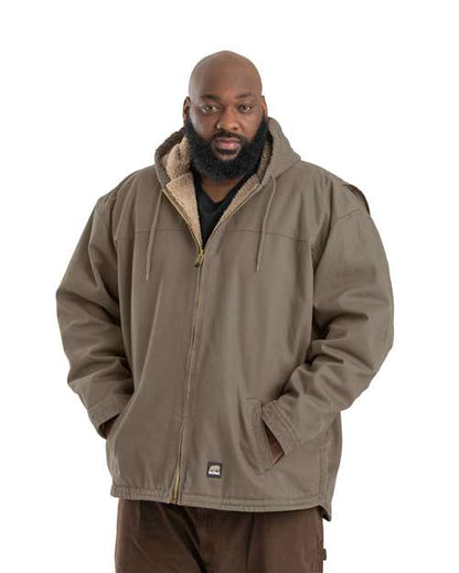 Men's Heartland Washed Duck Hooded Work Coat