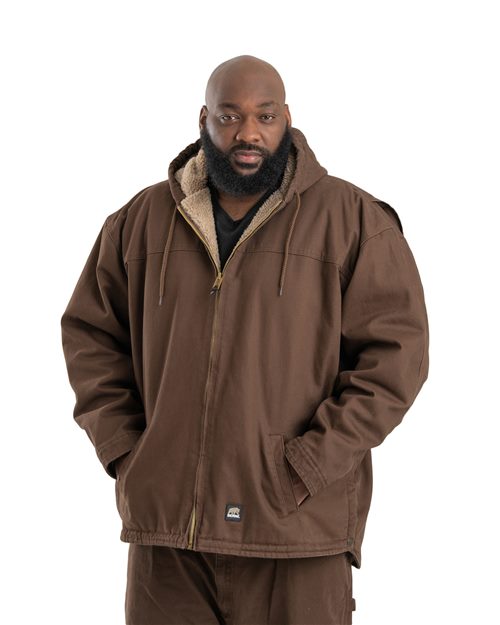 Men's Heartland Washed Duck Hooded Work Coat