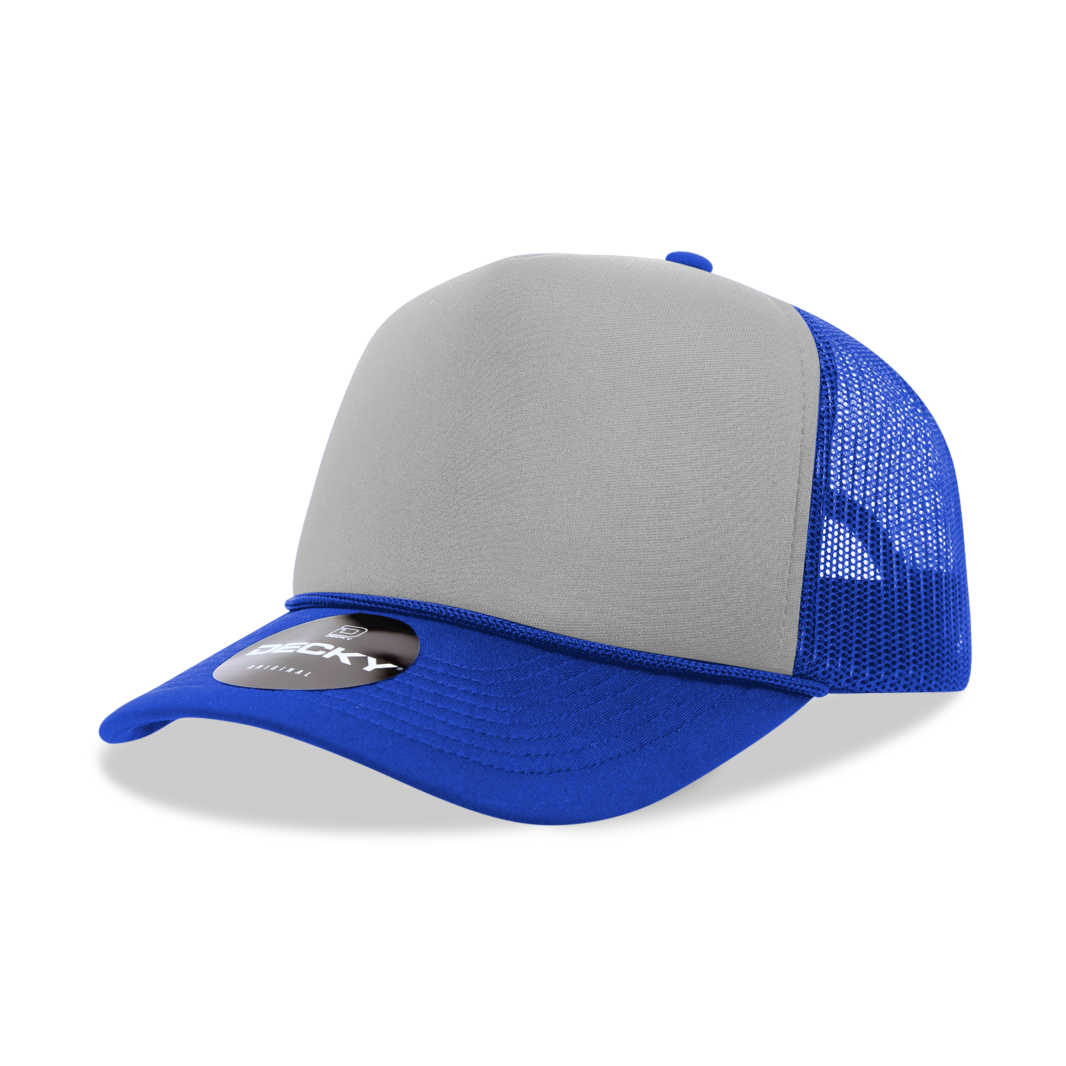 5 Panel Mid Profile Structured Two Tone Foam Trucker