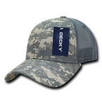 6 Panel Low Profile Structured Camo Trucker