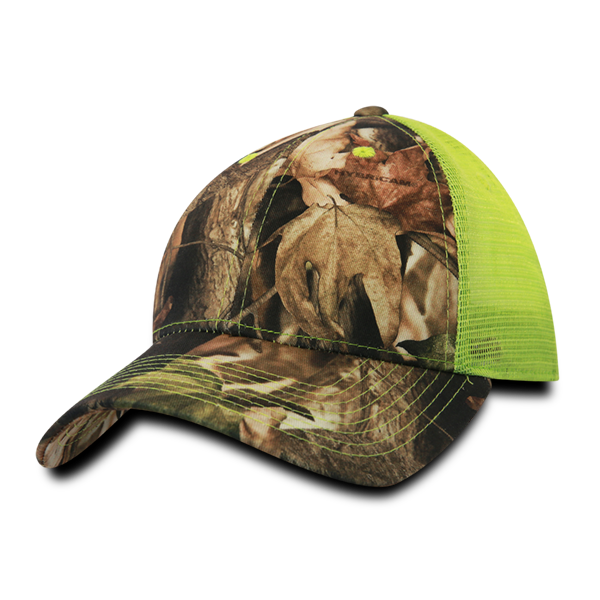 6 Panel Low Profile Structured Camo Trucker