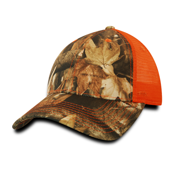 6 Panel Low Profile Structured Camo Trucker