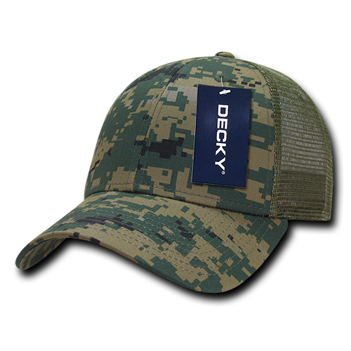 6 Panel Low Profile Structured Camo Trucker