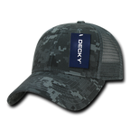 6 Panel Low Profile Structured Camo Trucker