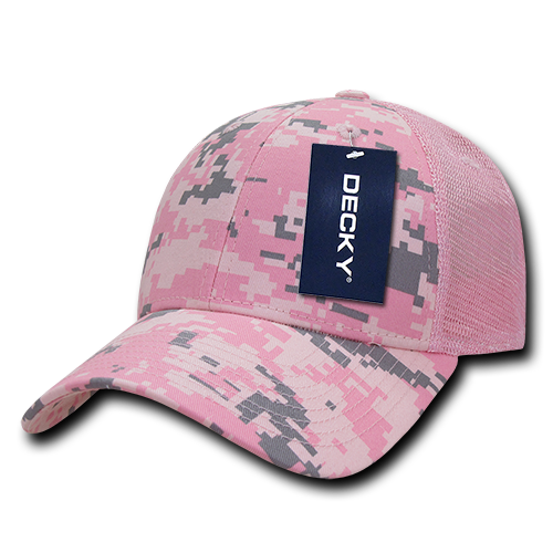 6 Panel Low Profile Structured Camo Trucker