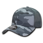6 Panel Low Profile Structured Camo Trucker