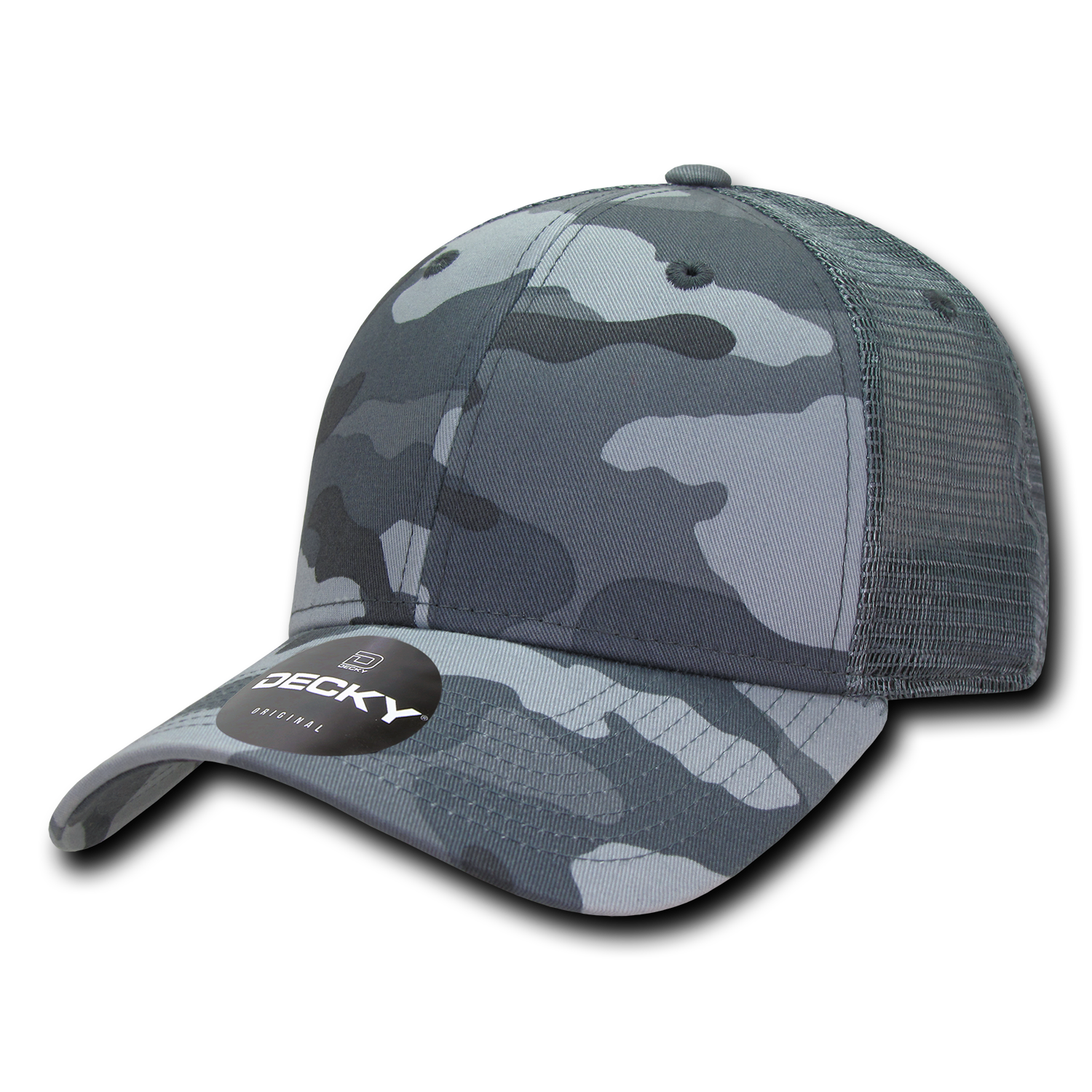 6 Panel Low Profile Structured Camo Trucker