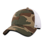 6 Panel Low Profile Structured Camo Trucker