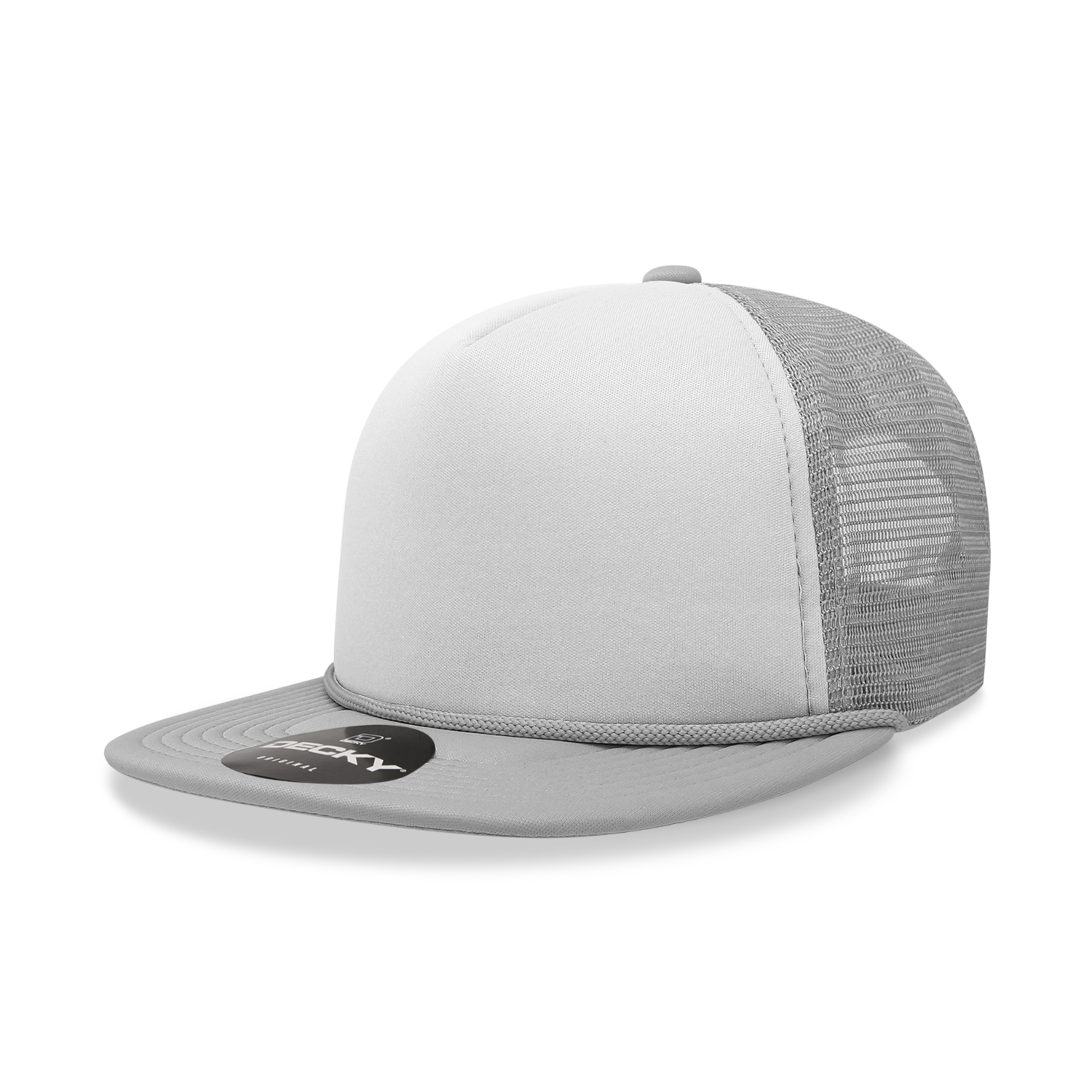 5 Panel High Profile Structured Two Tone Foam Trucker