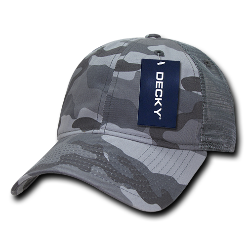 6 Panel Low Profile Relaxed Camo Trucker