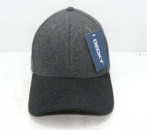 6 Panel Low Profile Structured Melton Cap