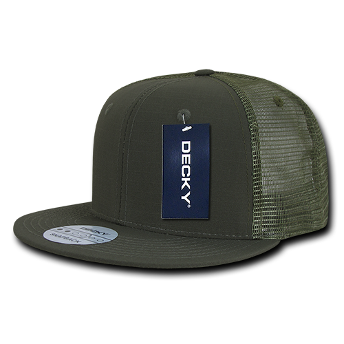 6 Panel High Profile Structured Ripstop Trucker
