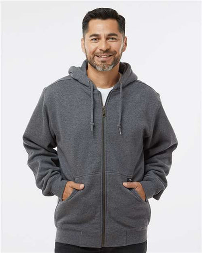 Men's Tall Crossfire Heavyweight Power Fleece Hooded Jacket with Thermal Lining