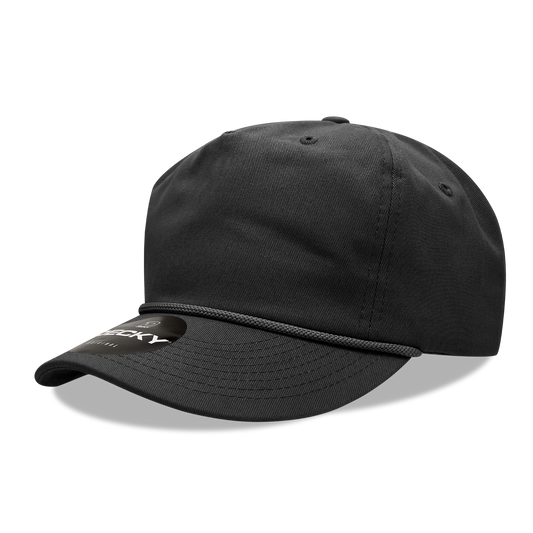 5 Panel High Profile Relaxed Cotton Rope Hat