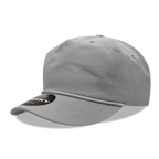 5 Panel High Profile Relaxed Cotton Rope Hat