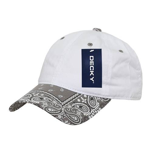 6 Panel Low Profile Relaxed Bandanna Bill Dad Hat