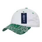 6 Panel Low Profile Relaxed Bandanna Bill Dad Hat