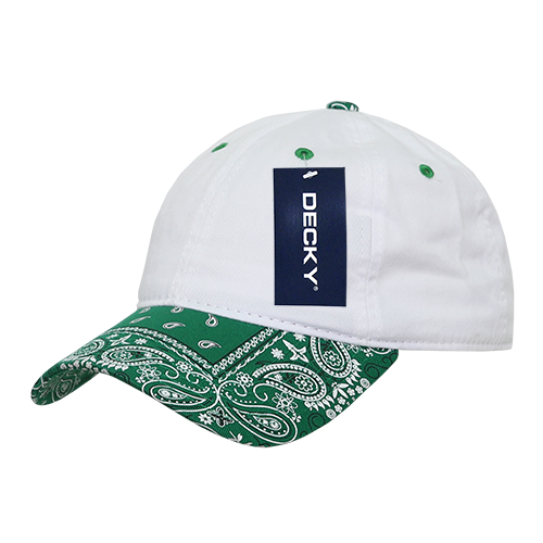 6 Panel Low Profile Relaxed Bandanna Bill Dad Hat