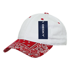 6 Panel Low Profile Relaxed Bandanna Bill Dad Hat