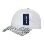 6 Panel Low Profile Relaxed Bandanna Bill Dad Hat