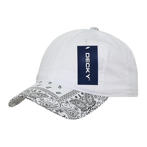 6 Panel Low Profile Relaxed Bandanna Bill Dad Hat