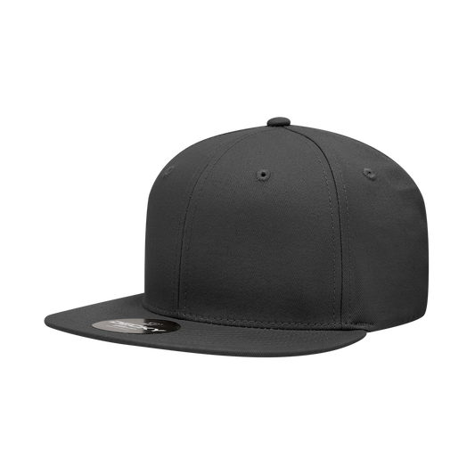 6 Panel High Profile Structured Cotton Blend Snapback