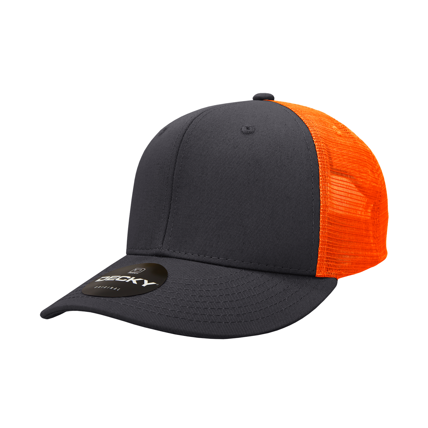 6 Panel Mid Profile Structured Cotton Trucker