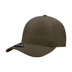 6 Panel High Profile Structured Acrylic/Polyester Fitted