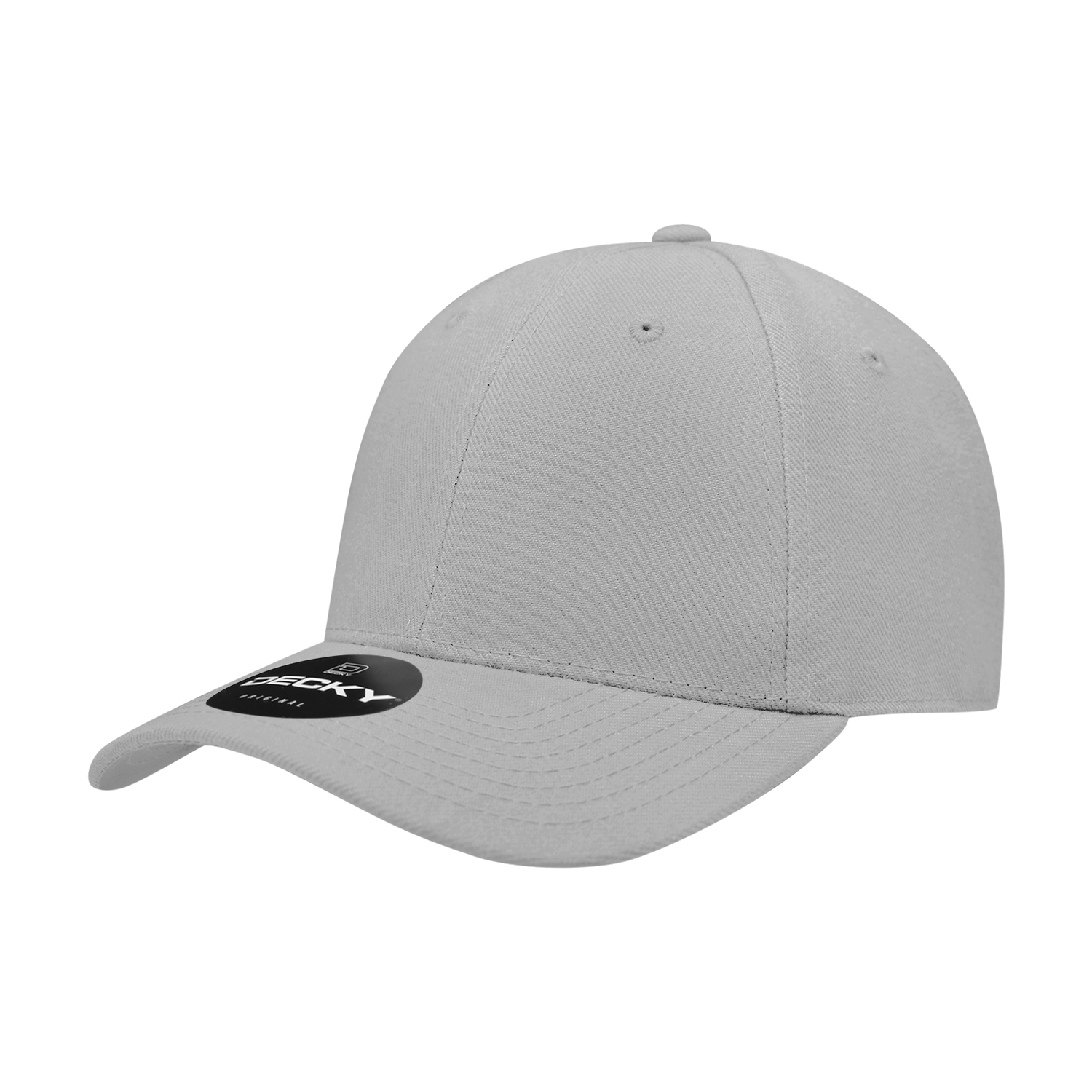 6 Panel High Profile Structured Acrylic/Polyester Fitted