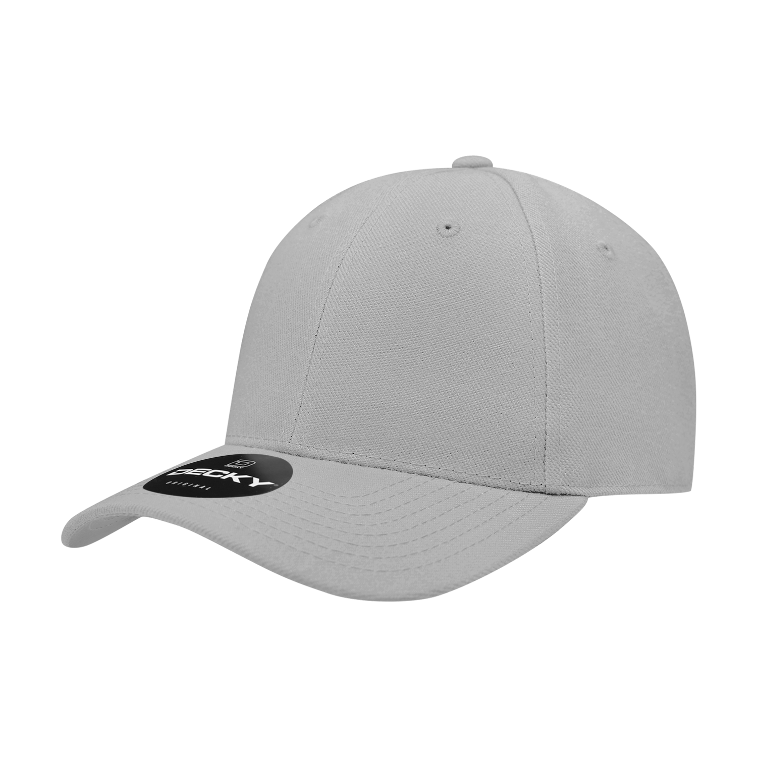 6 Panel High Profile Structured Acrylic/Polyester Fitted