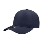 6 Panel High Profile Structured Acrylic/Polyester Fitted