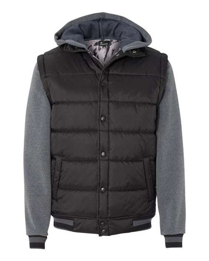Men's Nylon Vest with Fleece Sleeves