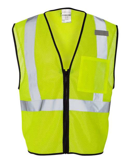 Unisex Single Pocket Zipper Mesh Class 2 Vest