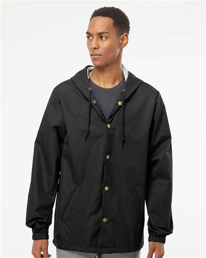 Men's Water-Resistant Hooded Windbreaker