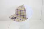 6 Panel High Profile Structured Plaid Trucker