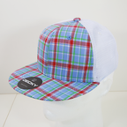 6 Panel High Profile Structured Plaid Trucker