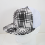 6 Panel High Profile Structured Plaid Trucker
