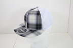 6 Panel High Profile Structured Plaid Trucker